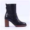 NeroGiardini Stacked Heel Ankle Boot - Black Tan