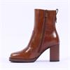 NeroGiardini Stacked Heel Ankle Boot - Tan Leather