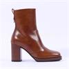 NeroGiardini Stacked Heel Ankle Boot - Tan Leather