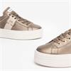 NeroGiardini Platform Laced Trainer - Bronze Leather