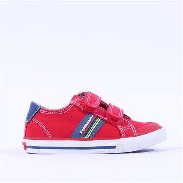 Pablosky Canvas 2 Strap Trainer - Red