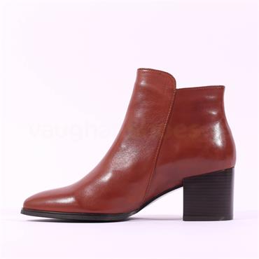 Regarde Le Ciel Taylor Ring Zip Boot - Cognac Leather