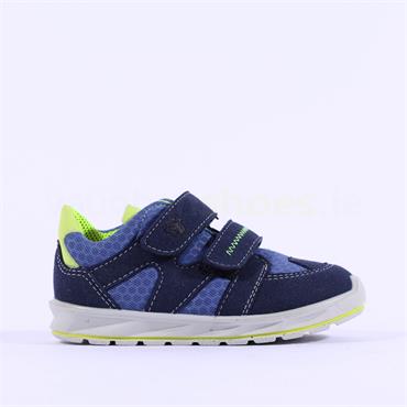 Ricosta Boys Perry Twin Velcro Trainer - Navy Green