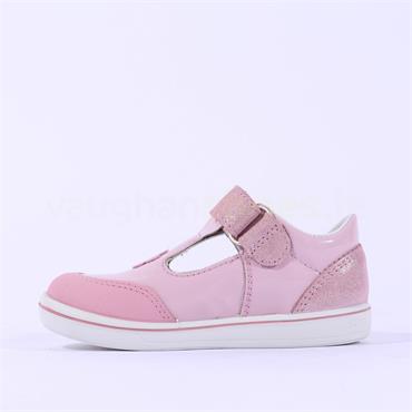 Ricosta Girls Mandy Velcro Strap Shoe - Blush Patent