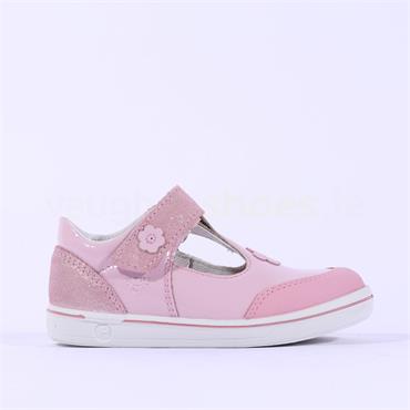 Ricosta Girls Mandy Velcro Strap Shoe - Blush Patent