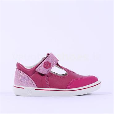 Ricosta Girls Mandy Velcro Strap Shoe - Pink Sparkle