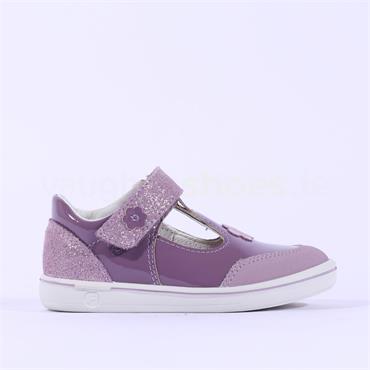 Ricosta Girls Mandy Velcro Strap Shoe - Purple Patent