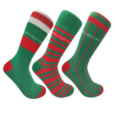 SicSock Mayo Retro Jersey Sock Gift Box - Green & Red