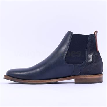 Tommy Bowe Crowley Gusset Boot - Navy Leather
