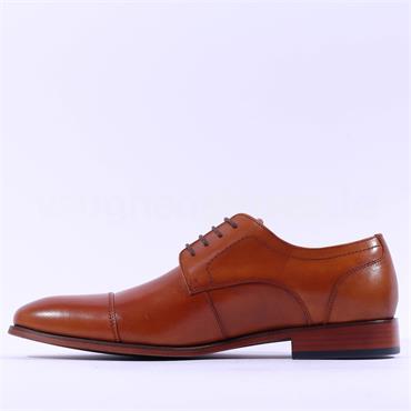 Tommy Bowe Dupont Toe Cap Derby Shoe - Tan Leather