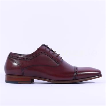Tommy Bowe Galthie Toe Cap Oxford Shoe - Burgundy Leather