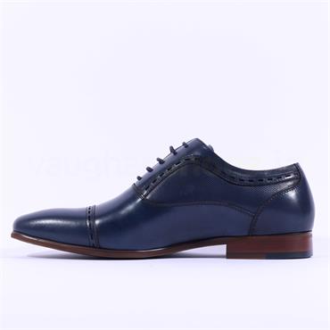 Tommy Bowe Galthie Toe Cap Oxford Shoe - Navy Leather