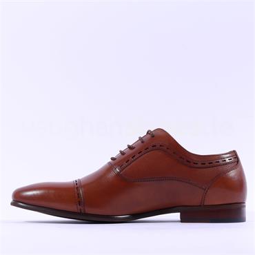 Tommy Bowe Galthie Toe Cap Oxford Shoe - Tan Leather