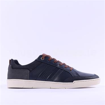 Tommy Bowe X Armstrong Laced Casual Shoe - Navy Leather
