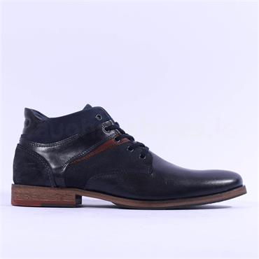 Tommy Bowe X Hume Laced Mid Boot - Navy Leather