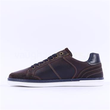 Tommy Bowe X Tupou Laced Shoe - Brown Leather