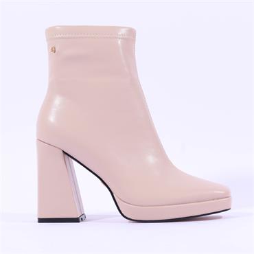 Una Healy Lucky Platform Ankle Boot - Nude